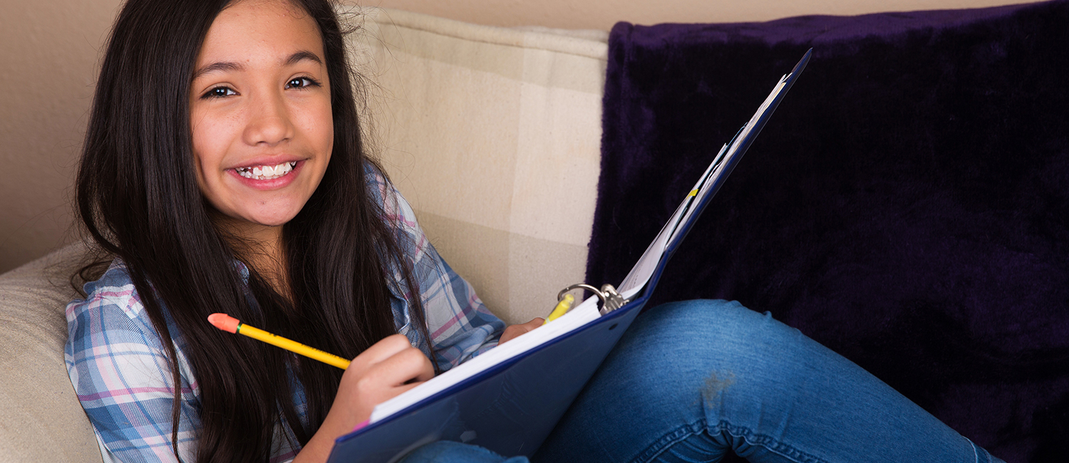  Girl needs help with homework after school. 